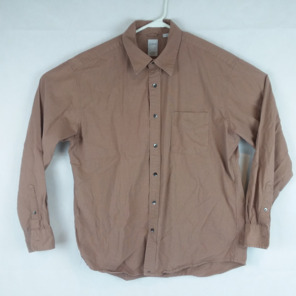 J. Crew Men's Button Front Shirt Large